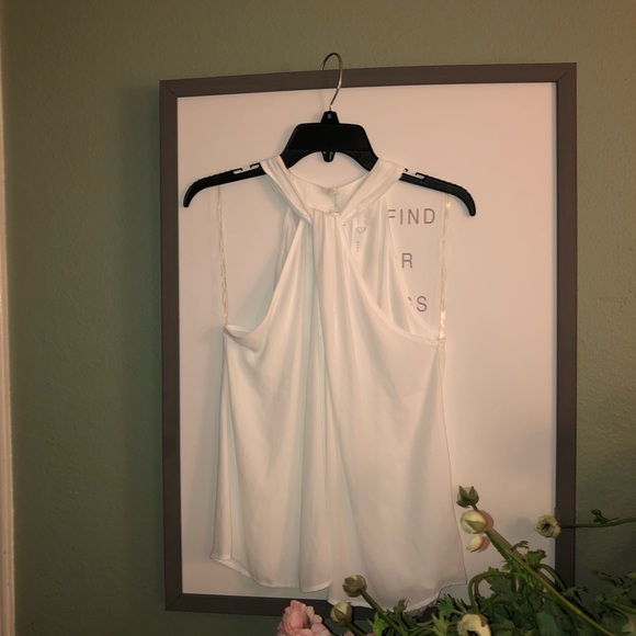 White sheer blouse - Picture 3 of 5